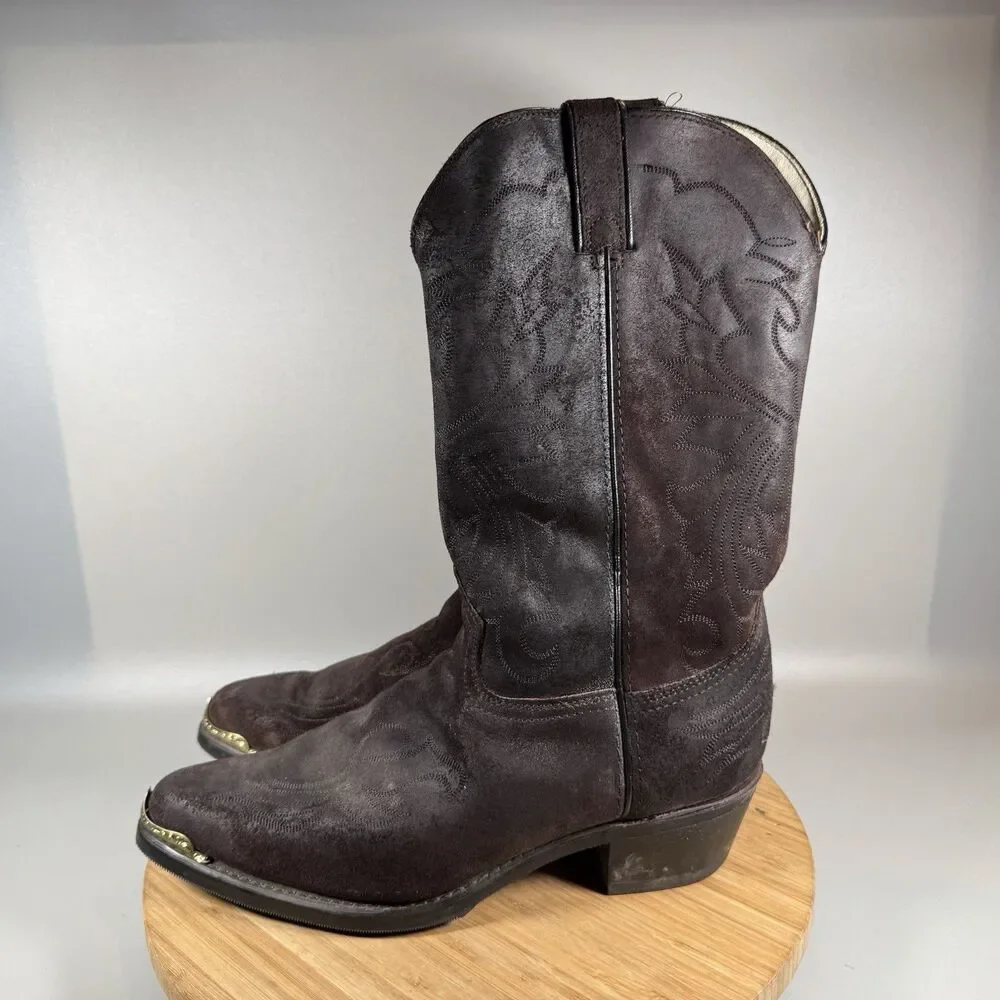Long Haul Brown Cowboy Boots‎ Goodyear Welt 10.5 M USA